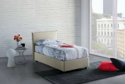 Letto singolo Darut, adatto per materasso Cm 80x190,<Dmora Online