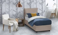 Letto singolo Dbruman, adatto per materasso Cm 80x200,<Dmora Cheap