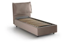 Letto singolo Dloset, con materasso Cm 90x190 incluso,<Dmora Hot