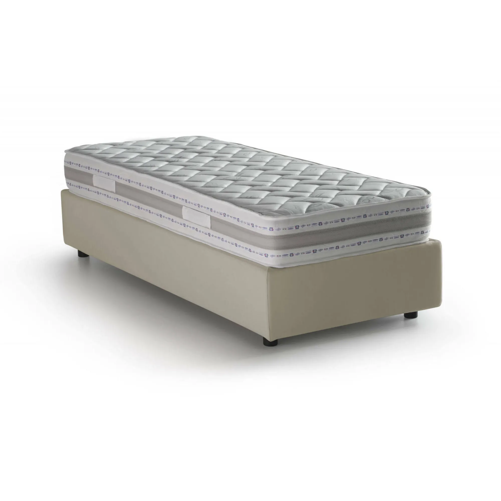 Letto singolo Dmorier, con materasso Cm 90x200 incluso,<Dmora Clearance