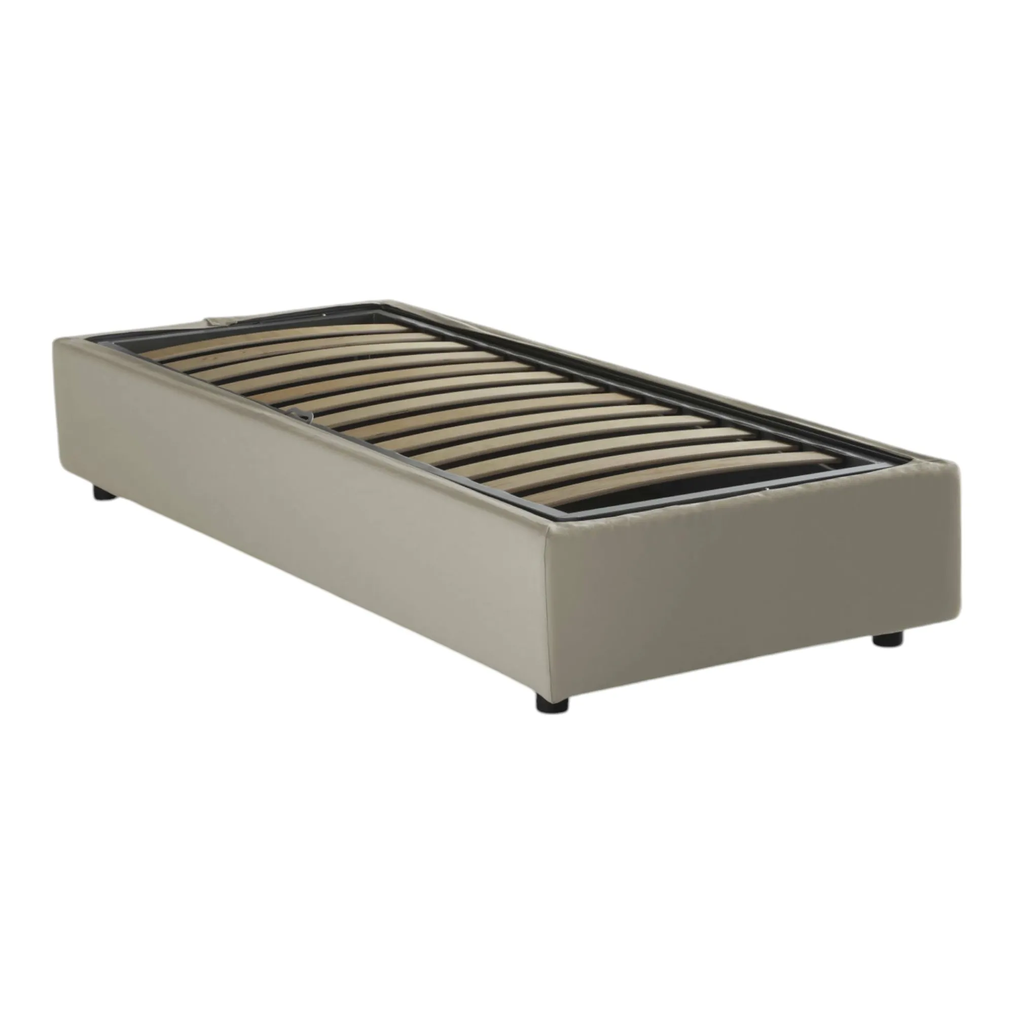 Letto singolo Dmorier, con materasso Cm 90x200 incluso,<Dmora Clearance