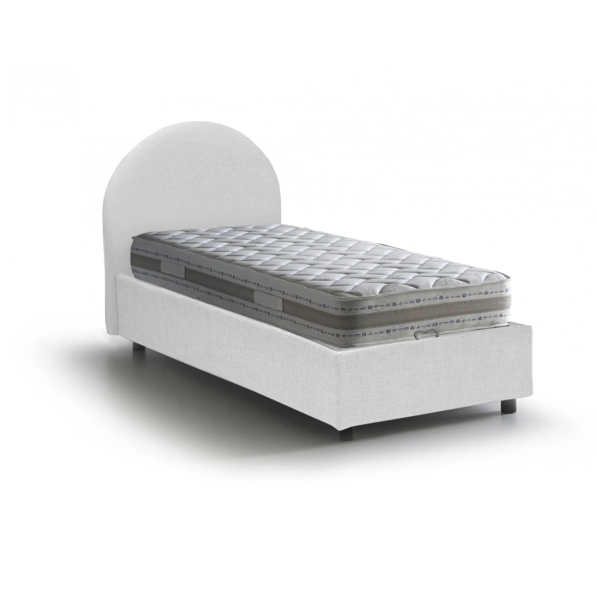 Letto singolo Egle, con materasso Cm 80x190 incluso,<Dmora Flash Sale
