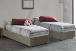 Letto singolo Ermanna, con materasso Cm 80x190 incluso,<Dmora Discount