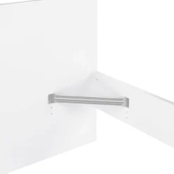 Letto singolo Fanny, Sommier per camera da letto, Giroletto per stanza, Struttura porta materasso, 96x197 h80 cm, Bianco<Dmora Clearance