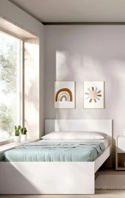 Letto singolo Haikui, 96x195 h67 cm,<Dmora Discount