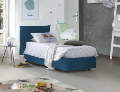 Letto singolo Ippolito, adatto per materasso Cm 80x190,<Dmora Shop