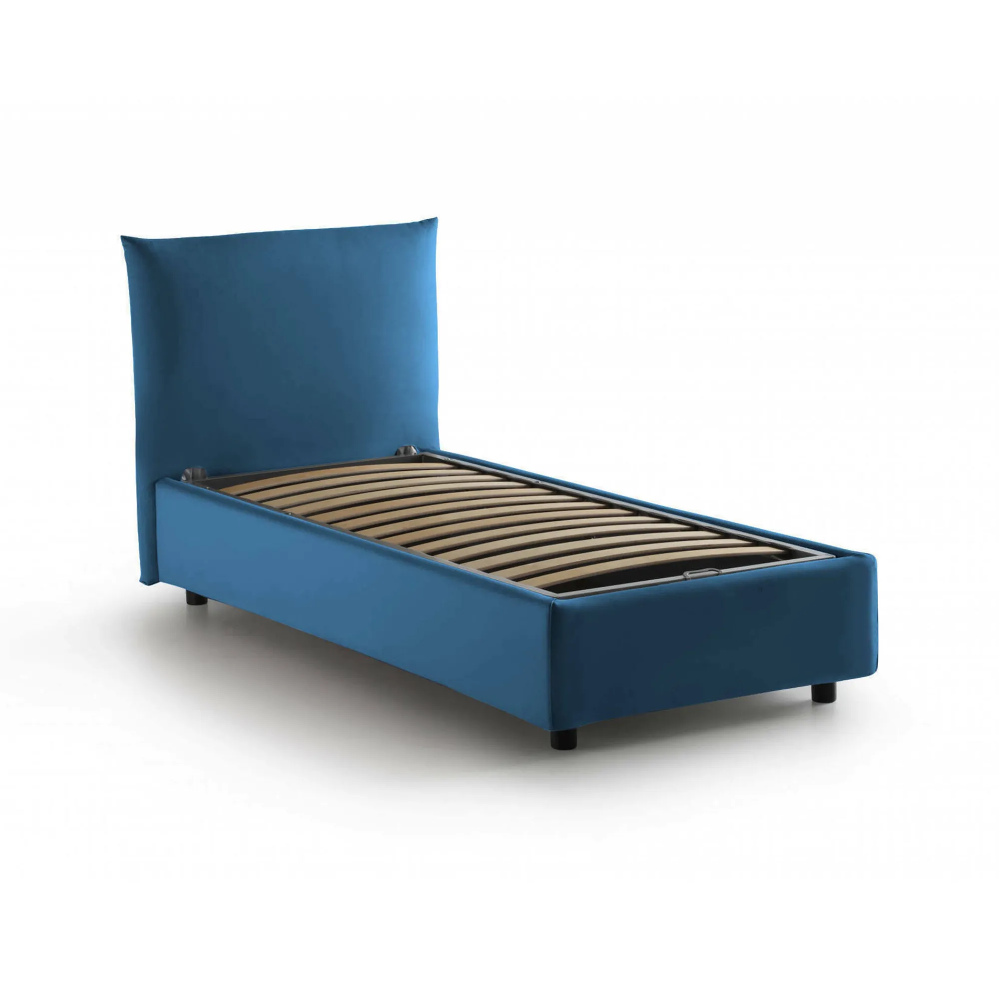 Letto singolo Ippolito, adatto per materasso Cm 80x190,<Dmora Shop