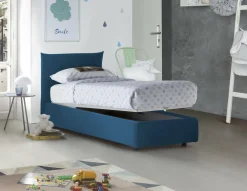 Letto singolo Ippolito, adatto per materasso Cm 80x190,<Dmora Shop