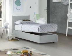 Letto singolo Ippolito, adatto per materasso Cm 80x190,<Dmora Fashion