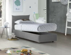Letto singolo Ippolito, adatto per materasso Cm 80x190,<Dmora Flash Sale