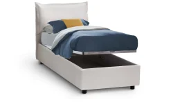 Letto singolo Janet, con materasso Cm 80x190 incluso,<Dmora Flash Sale