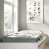 Letto singolo Neki, 96x195 h40 cm, Bianco e Rovere<Dmora Best