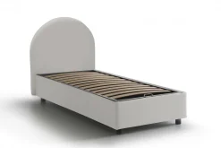 Letto singolo Parco, con materasso Cm 80x190 incluso,<Dmora Cheap