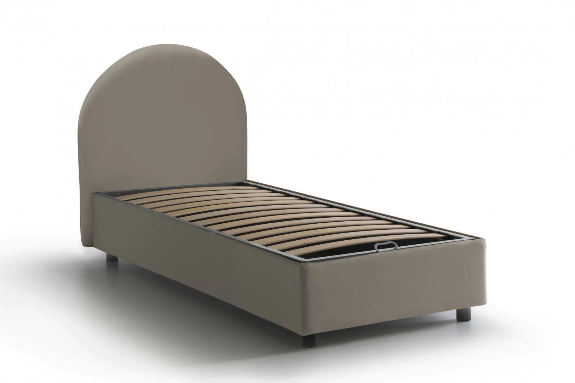 Letto singolo Parco, con materasso Cm 80x190 incluso,<Dmora Cheap