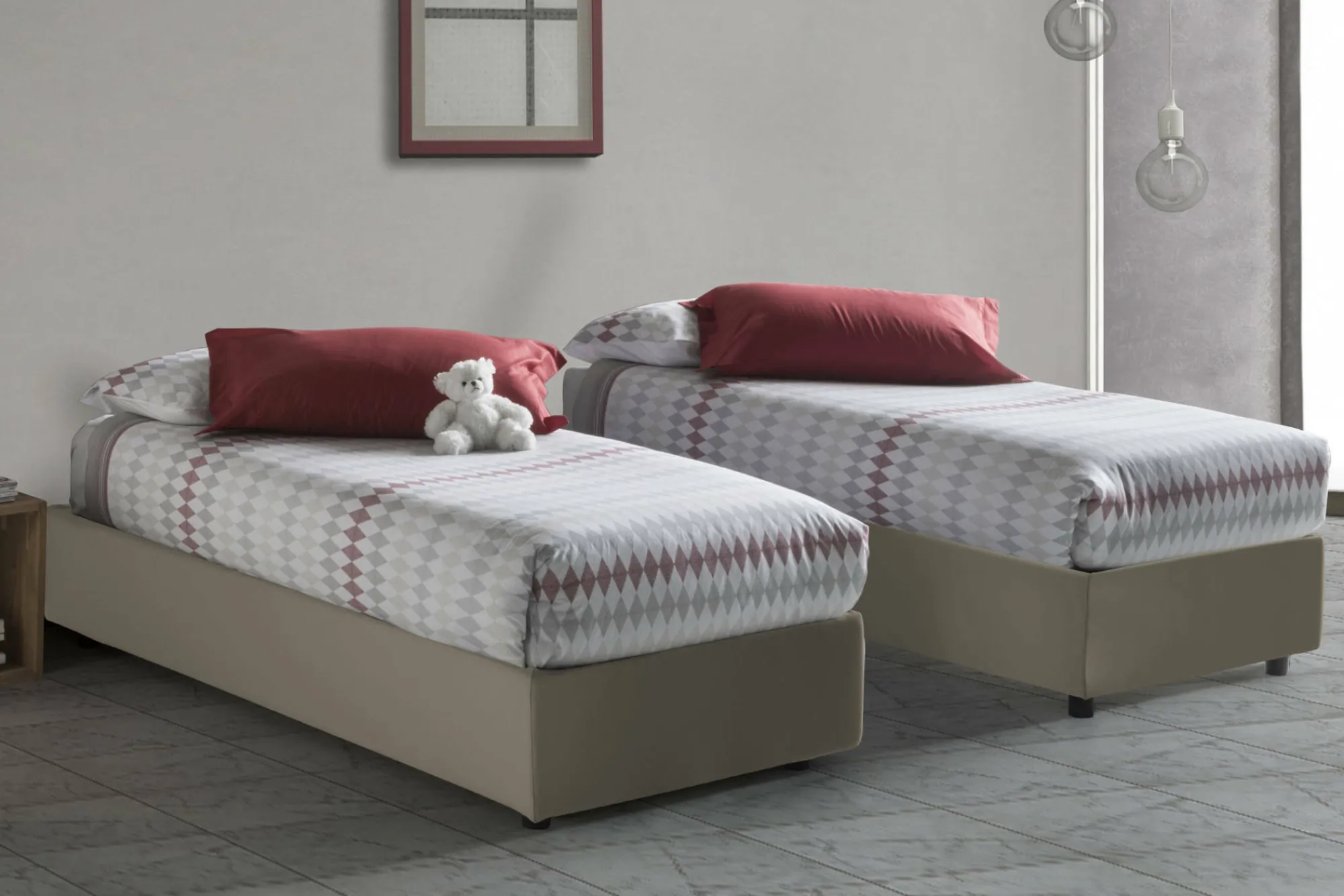 Letto singolo Richilde, con materasso Cm 90x200 incluso,<Dmora Flash Sale
