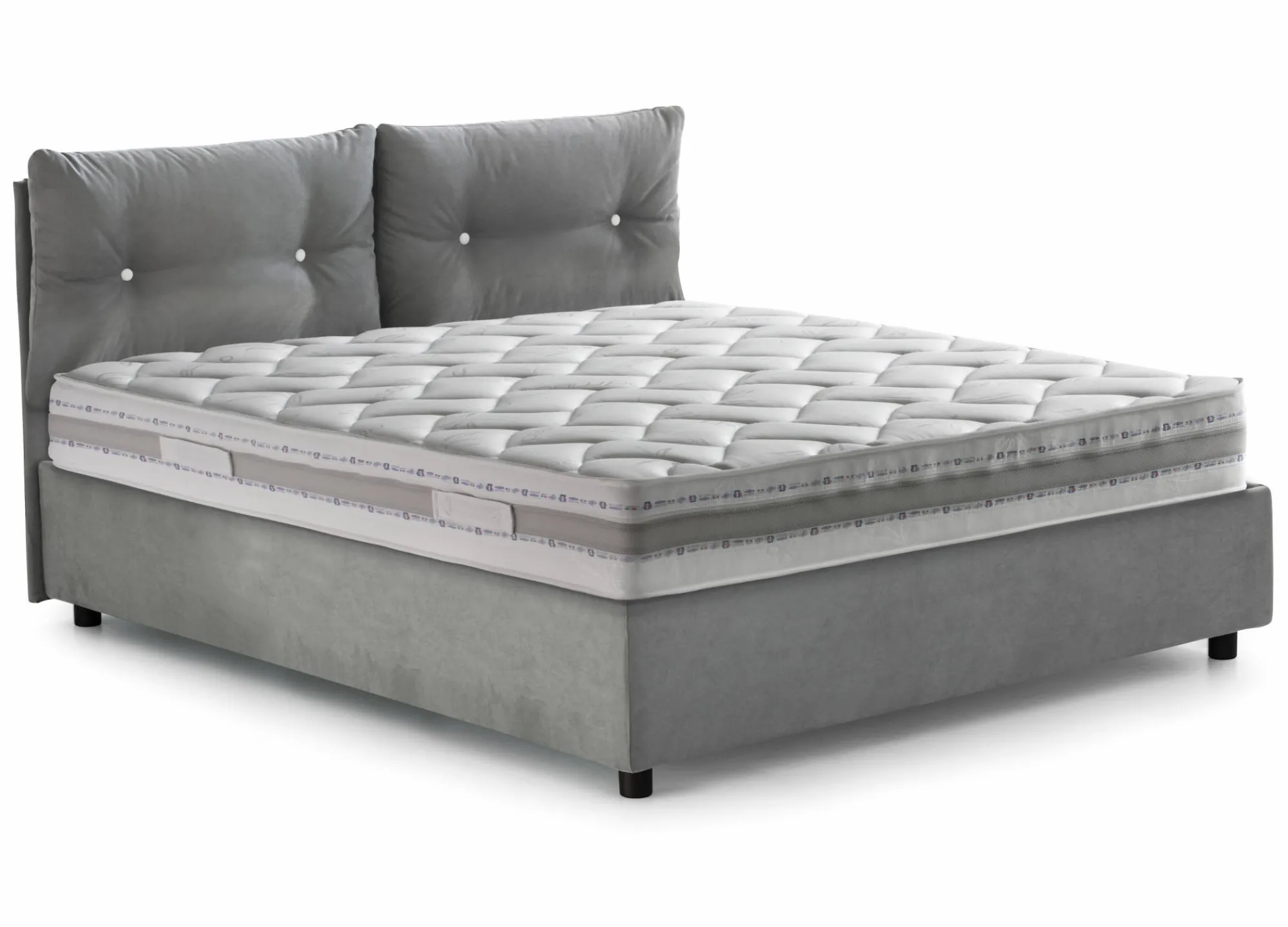 Letto singolo Sabazia, con materasso Cm 80x190 incluso,<Dmora Store