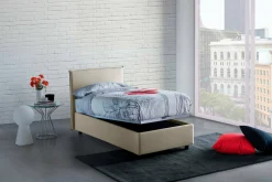 Letto singolo Shana, adatto per materasso Cm 80x200,<Dmora Discount