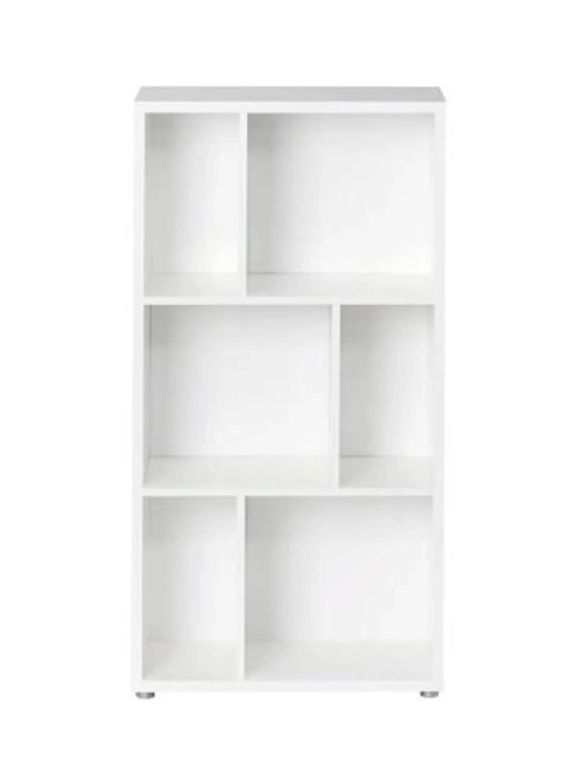Libreria a due ripiani con scomparti, colore , cm 61 x 117 x 33<Dmora Outlet