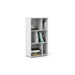 Libreria a due ripiani con scomparti, colore , cm 61 x 117 x 33<Dmora Outlet