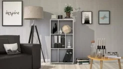 Libreria a due ripiani con scomparti, colore , cm 61 x 117 x 33<Dmora Best
