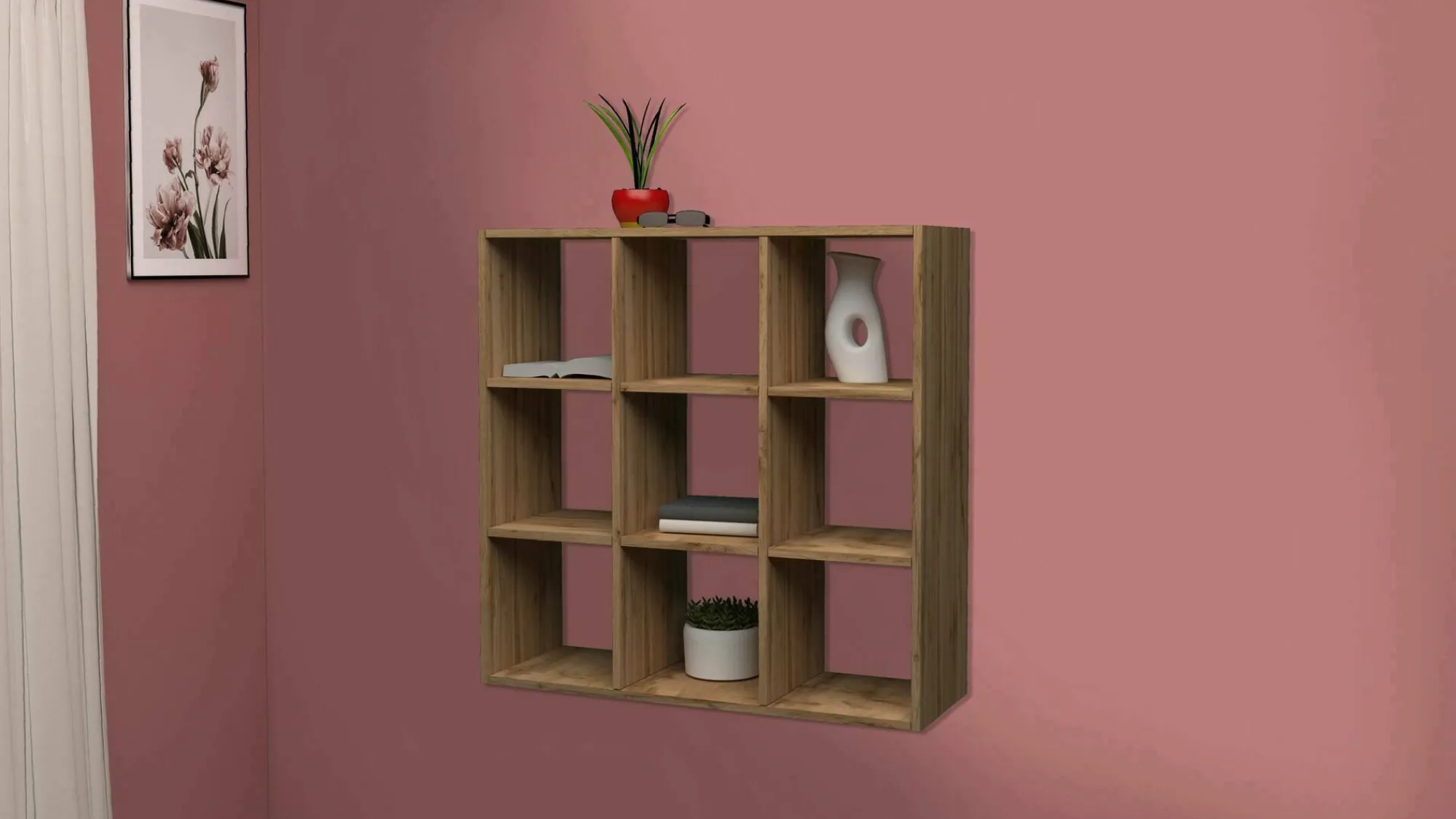 Libreria Acquaro, , cm 90x25h90<Dmora Online