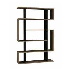 Libreria Agamermis, 110x26h161 cm, Quercia e Antracite<Dmora Flash Sale