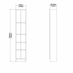 Libreria Albregio, 41x27 h203 cm,<Dmora Store