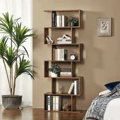 Libreria Alowha, cm 80x25h192,<Dmora Outlet