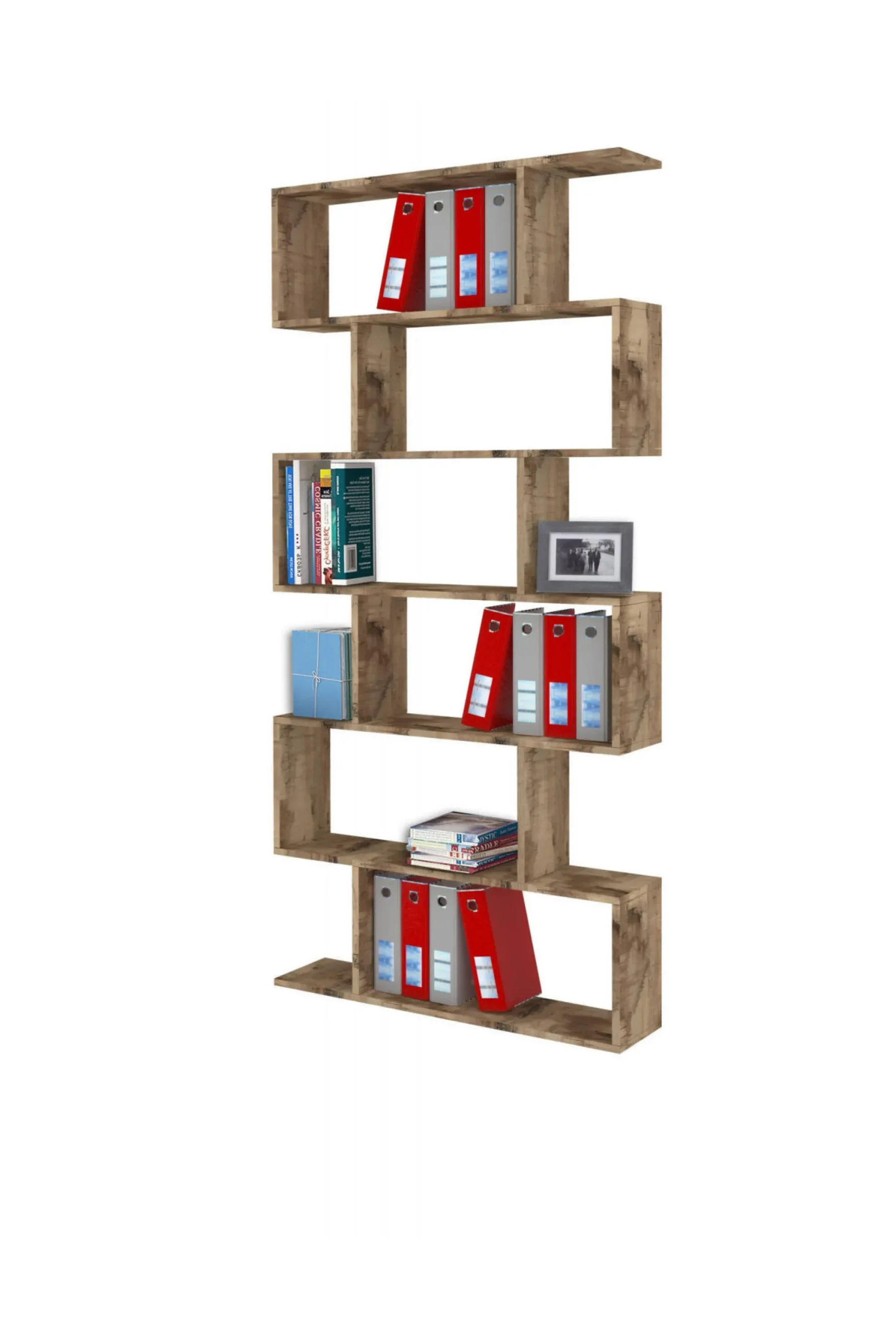 Libreria Alowha, cm 80x25h192,<Dmora Outlet