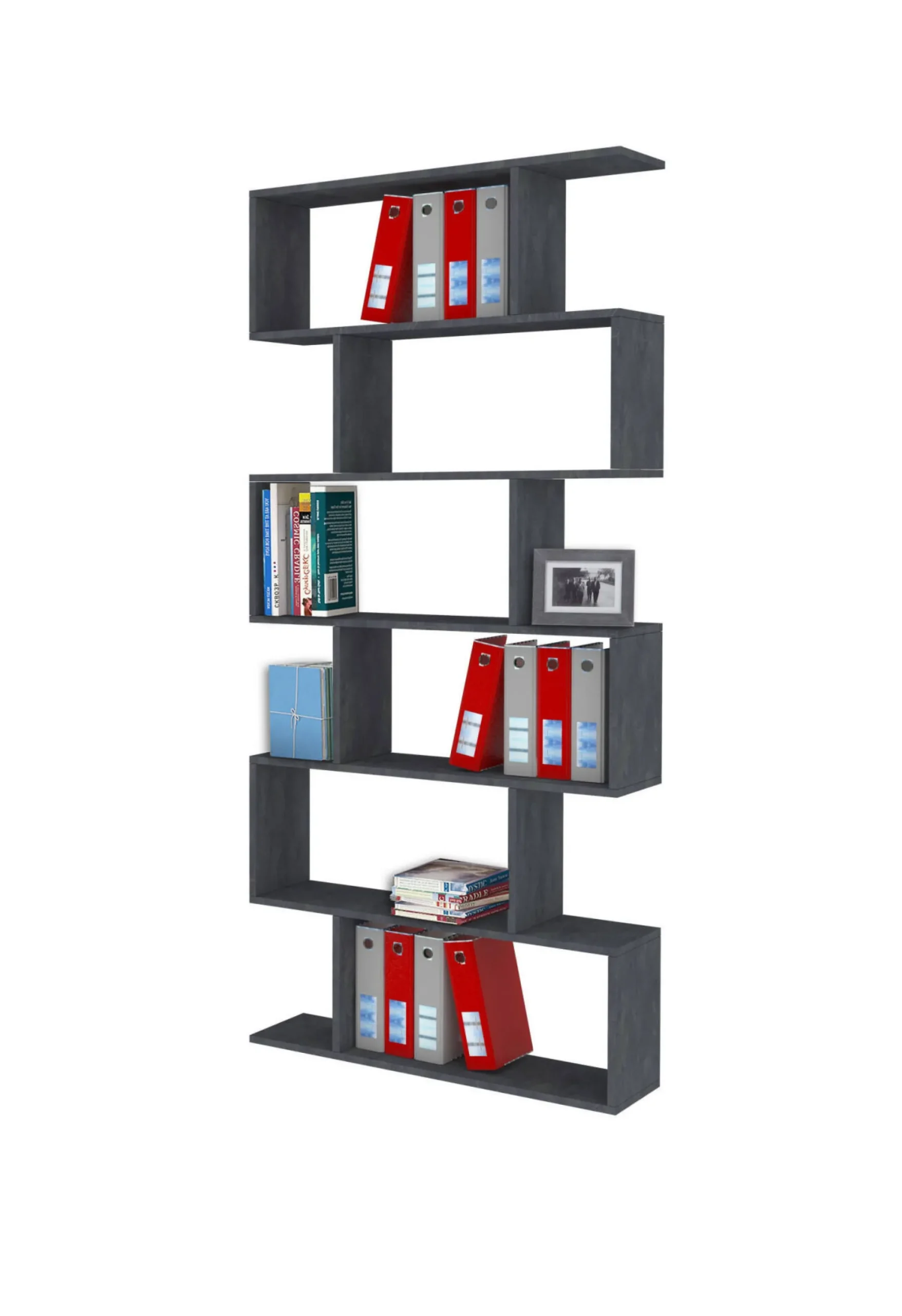 Libreria Alowha, cm 80x25h192,<Dmora Cheap