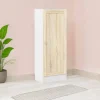 Libreria Amedee, 28x41 h107 cm, Bianco e Quercia<Dmora Shop