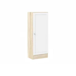 Libreria Amedee, 28x41 h107 cm, Quercia e Bianco<Dmora Best Sale