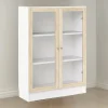 Libreria Amphan, 28x79 h107 cm, Bianco e Quercia<Dmora Best