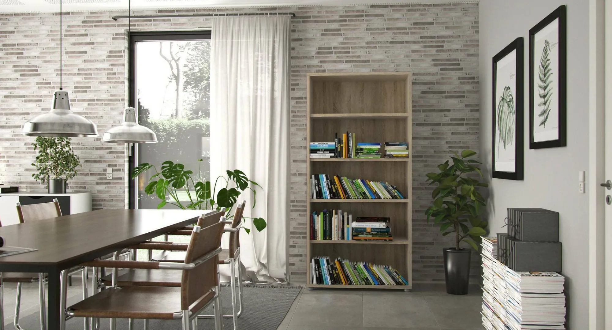Libreria Apice, 89x40 h186 cm,<Dmora Store