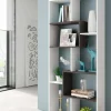 Libreria Arconnor, 80x25h180 cm, Bianco e Ossido<Dmora Flash Sale