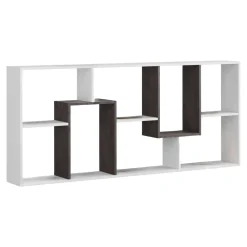 Libreria Arconnor, 80x25h180 cm, Bianco e Ossido<Dmora Flash Sale