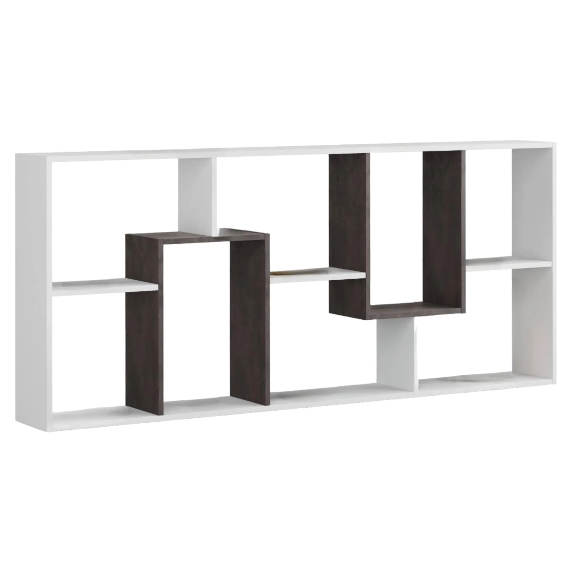 Libreria Arconnor, 80x25h180 cm, Bianco e Ossido<Dmora Flash Sale