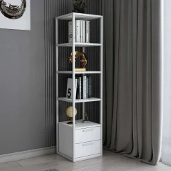 Libreria Arsim, 39x39h169 cm,<Dmora Discount