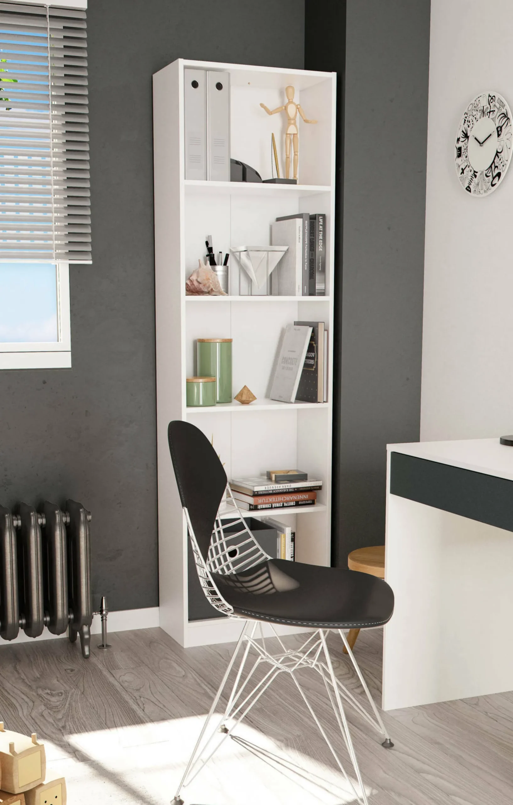 Libreria Artico, 52x25h80 cm,<Dmora Cheap