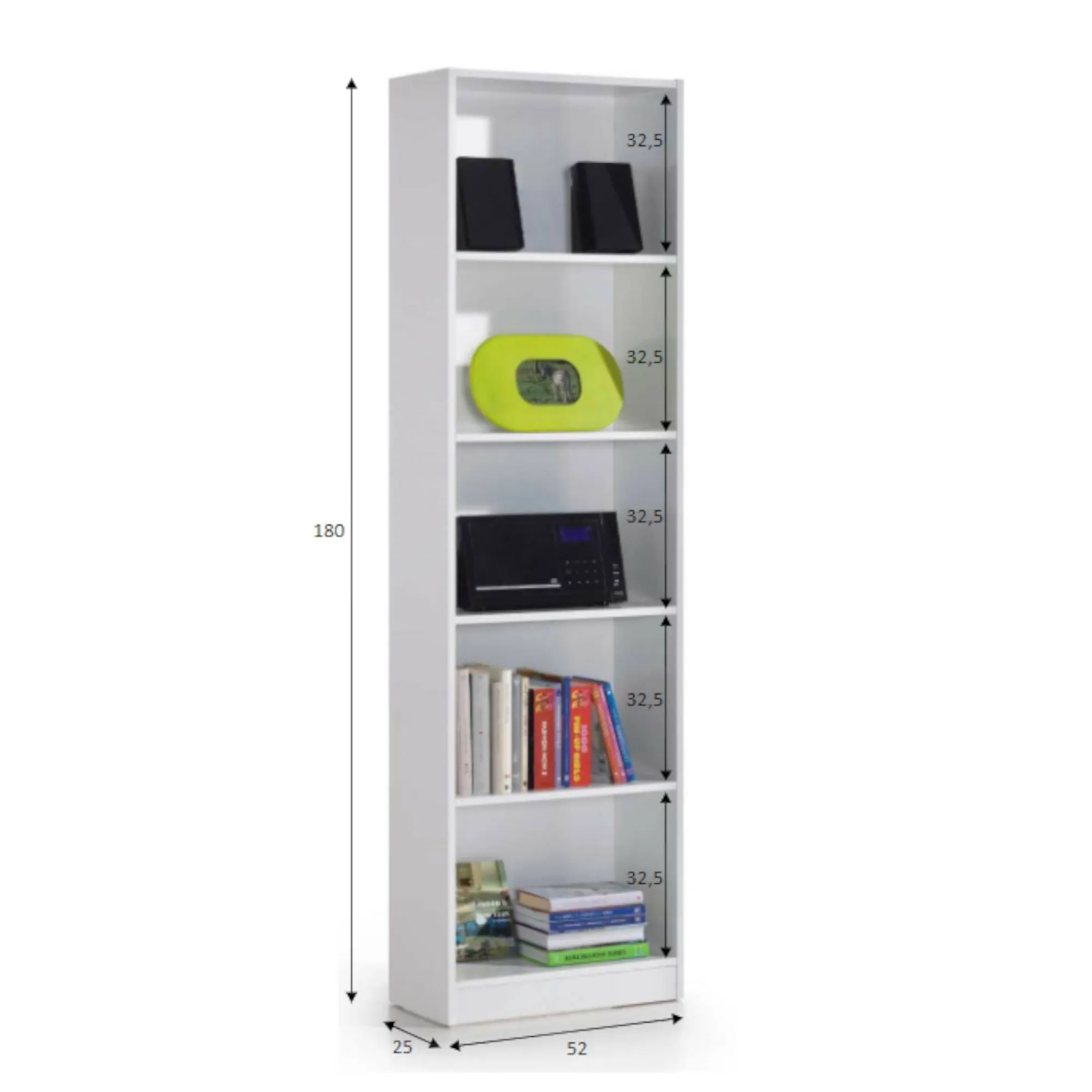 Libreria Artico, 52x25h80 cm,<Dmora Cheap