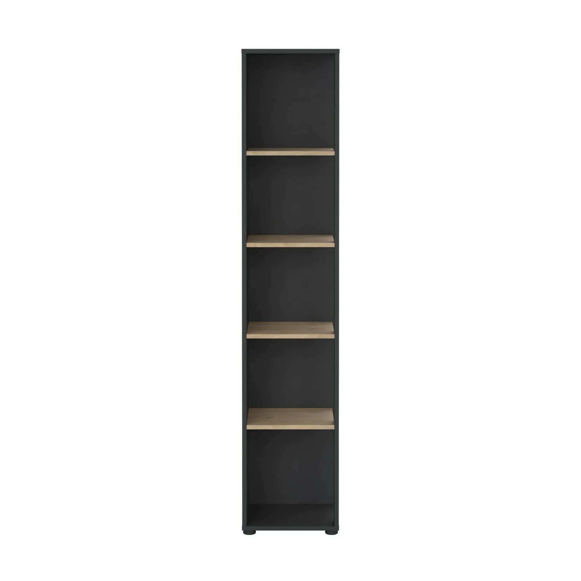 Libreria Baaz, 34x41 h205 cm, Rovere e Grigio<Dmora Shop
