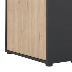 Libreria Canossa, 34x80 h124 cm, Rovere e Grigio<Dmora Online
