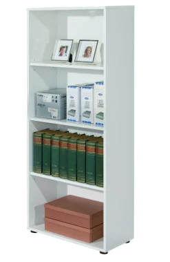 Libreria Celle, Scaffale da ufficio, Mobile portalibri, Biblioteca, 60x30 h145 cm,<Dmora New