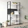 Libreria con cinque ripiani sviluppata in altezza, cm 86 x 35 x 160, colore e antracite<Dmora Best