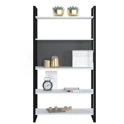 Libreria con cinque ripiani sviluppata in altezza, cm 86 x 35 x 160, colore e antracite<Dmora Best