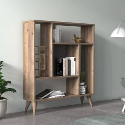 Libreria con cinque scomparti, cm 90 x 25 x 105, colore<Dmora Fashion