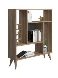 Libreria con cinque scomparti, cm 90 x 25 x 105, colore<Dmora Fashion