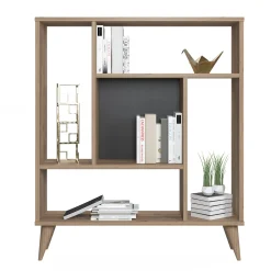 Libreria con cinque scomparti, cm 90 x 25 x 105, colore<Dmora Cheap