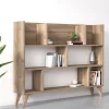 Libreria con otto vani aperti, cm 139,60 x 25 x 106, colore<Dmora Store