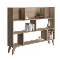 Libreria con otto vani aperti, cm 139,60 x 25 x 106, colore<Dmora Store
